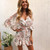 Sexy Women Boho Dress Print Ruffles Mini Deep V Neck Beach Dress Batwing Sleeve Sundress Summer Casual Hollow Dress 2020
 Sexy Women Boho Dress Print Ruffles Mini Deep V Neck Beach Dress Batwing Sleeve Sundress Summer Casual Hollow Dress 2020