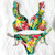 Women's Bohemian Mini Swimsuit 2020 Leaves Print Push Up Padded Thong Bikini 2020 Beach Bathing Suit Lace Up Ruffled Swimwear Women's Bohemian Mini Swimsuit 2020 Leaves Print Push Up Padded Thong Bikini 2020 Beach Bathing Suit Lace Up Ruffled Swimwear