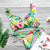 Women's Bohemian Mini Swimsuit 2020 Leaves Print Push Up Padded Thong Bikini 2020 Beach Bathing Suit Lace Up Ruffled Swimwear Women's Bohemian Mini Swimsuit 2020 Leaves Print Push Up Padded Thong Bikini 2020 Beach Bathing Suit Lace Up Ruffled Swimwear