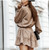 A-Line V-Neck Short Ruffle Mini Dress Women Front Button Fashion Street Wear Casual Dresses Ladies Daily Clothes 2020