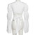 Two Piece Set Sexy Puff Long Sleeve Bandge Shirt Crop Top+High Split Drawstring Skirts Outfits Women Fall Fairy Grunge Clothes White