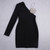 Women Spring Sexy Silgle Long Sleeve Diamonds Crystal Sparkly Black Bodycon Bandage Dress 2022 Elegant Evening Party Dress