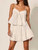 Boho Inpsired white cotton dress set women straps V-neck sexy summer dress elastic waist mini boho beach dress chic ladies dress Boho Inpsired white cotton dress set women straps V-neck sexy summer dress elastic waist mini boho beach dress chic ladies dress