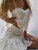 Boho Inpsired white cotton dress set women straps V-neck sexy summer dress elastic waist mini boho beach dress chic ladies dress Boho Inpsired white cotton dress set women straps V-neck sexy summer dress elastic waist mini boho beach dress chic ladies dress
