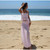 Beach Floral Lace Hollow Out Women's Pants Sets Ruffles Spaghetti Strap Crop Tops Loose Pleated Lantern Pant 2026 Summer Suits Pink