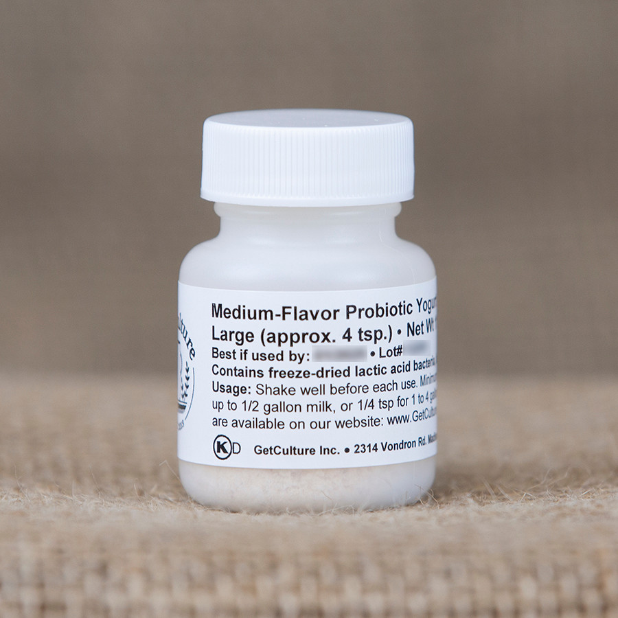 Medium-Flavor Probiotic Yogurt - GetCulture Inc.