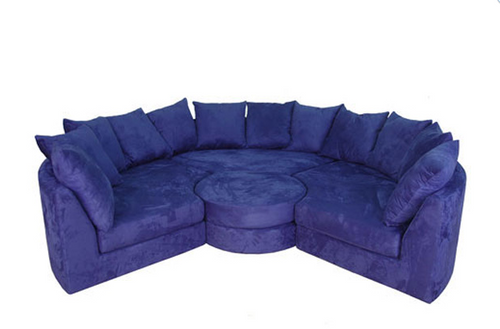 Round sectional sofa