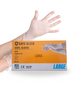 SafeSleek Clear Vinyl Gloves Powder Free (Large) - 1000pcs