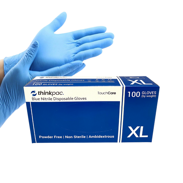 thinkpac Blue Nitrile Gloves TouchCare (Extra Large) - 1000pcs