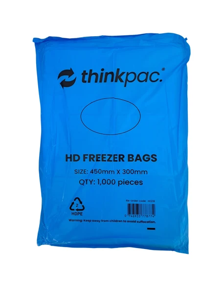 thinkpac HDPE Freezer Bags 30 x 45cm - 5000pcs