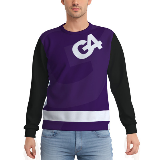 PURP/BLK/WHT SWEATSHIRT