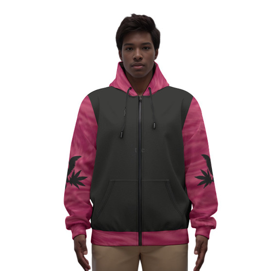 SHADES OF PINK/BLK HOODIE