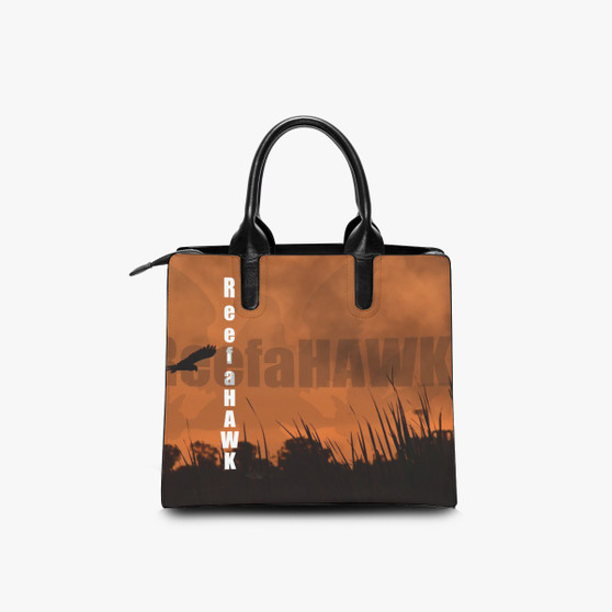 RUST/BLK HAWK TOTE