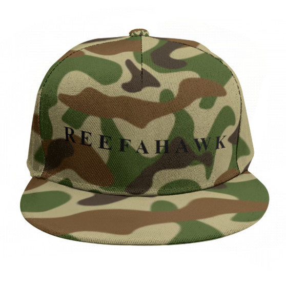 ARMY CAMO FLAT BRIM