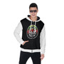 Reefa Hawk Black & White Zip Up Hoodie