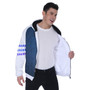 All-Over Print Men's Heavy Fleece Raglan Zip Up Hoodie With Pocket