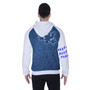 All-Over Print Men's Heavy Fleece Raglan Zip Up Hoodie With Pocket