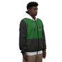 GRN/BLK ZIP DWN HOODIEE