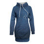 JEAN SWIRL HOODIE DRESS