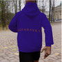 HEAVY FLEECE ROYAL BLU/ORANGE HOODIE