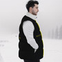 BLK/YELLOW BOMBER VEST