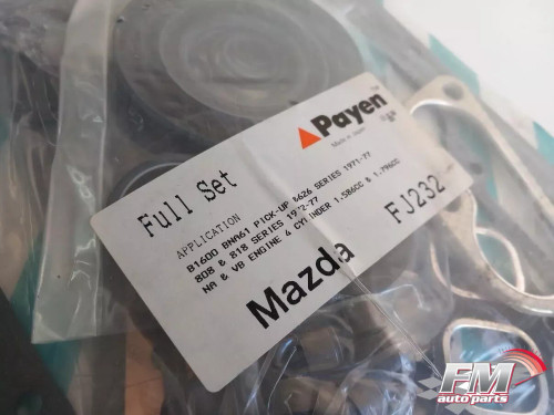 Full Set Gasket kit fits Mazda Pickup B1600 808 818 626 NA VB engines FJ232 View Rear