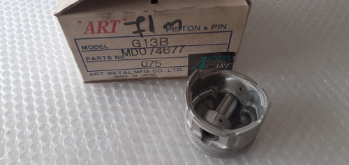 4x Piston fits Mitsubishi G13B 71.75mm Bore Oversize 0.75mm MD074677 View Rear