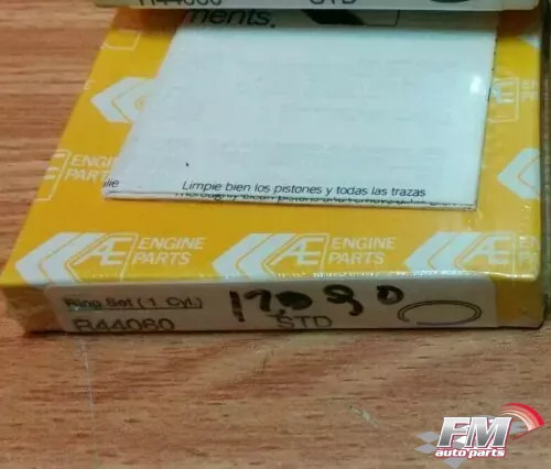1 Cylinder Piston Rings Set fits Daihatsu 88mm Bore DG Engine 2.5 Taft Delta 12090 View Front