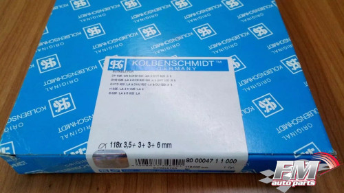 Piston Rings 1 Cyl fits DAF 118mm 8250cc DH825 HT825 DHT825 DHS825 DU825 HS825 KS-800004711000 View Front