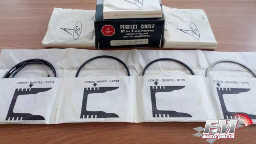Piston Rings Set fits Perkins A4-212 3473cc 98.48mm Bore STD 40430150 View Front