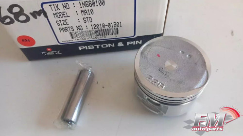 4x Piston fits Nissan MA10 engine 68mm Bore STD 12010-01B01 View Front