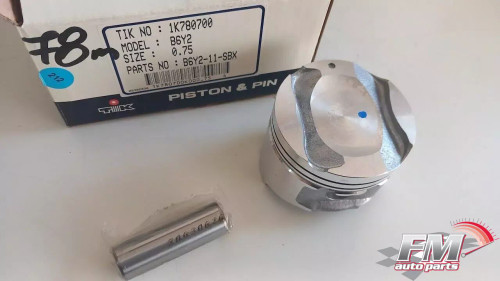 4x Piston fits Mazda B6 B6Y2 engine 78.75mm Bore Oversize +0.75mm B6Y2-11-SBX View Front