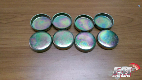 8 x 38mm Freeze Plugs Core Plugs CUP TYPE Cylinder Engine Block Water Cups View Front