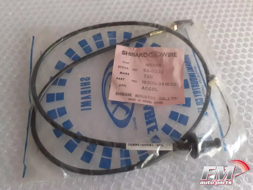 Accelerator Throttle Cable fits Nissan Datsun Pickup 720 Right Hand Drive 18200-34W00 View Front