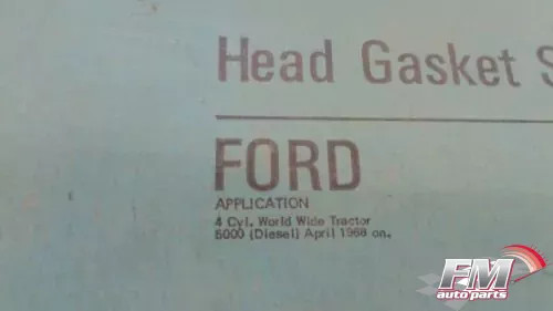 Gaskets Set kit fits Ford World Wide Tractor 4 Cylinder 5000 1968 and on P-CW-820 View Rear