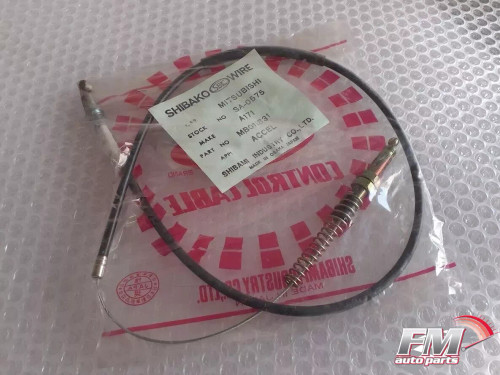Accelerator Throttle Cable RHD fits Mitsubishi Lancer A171 A172 A174 MB011831 View Front