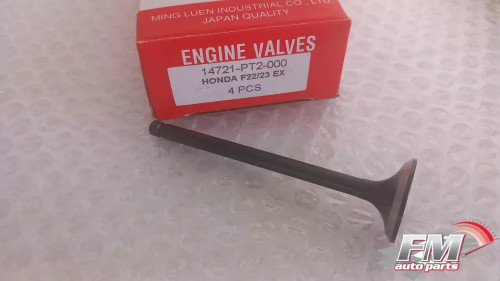 4x Exhaust Valves fits Honda Accord Prelude F22 F23 engines 14721-PT2-000 View Front