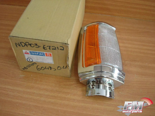 Turn Signal Front Right fits Mitsubishi L200 Sportero Triton Strada Chrome MB527092 View Front