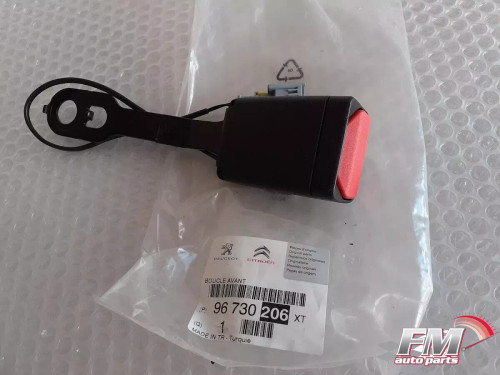 Front Seat Belt Buckle fits Peugeot 208 301 Citroen C-Elysee 96730206XT Genuine View Front