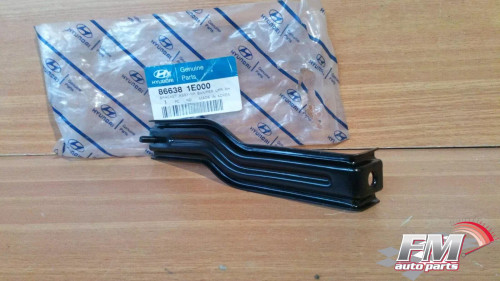 Rear Bumper Bracket Upper Right fits Hyundai Accent Verna 866381E000 Genuine View Front