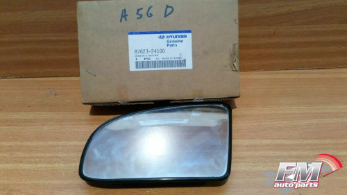 Wing Mirror Glass Left Convex fits Hyundai Excel Pony 8762324100 Genuine View Front