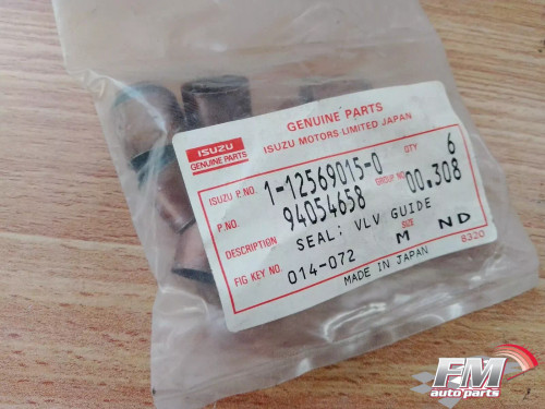 6x Valve Seal fits Isuzu Bus Truck JCB Hitachi 4BD1 6BD1 4BG1 6BG1 1125690150 View Front