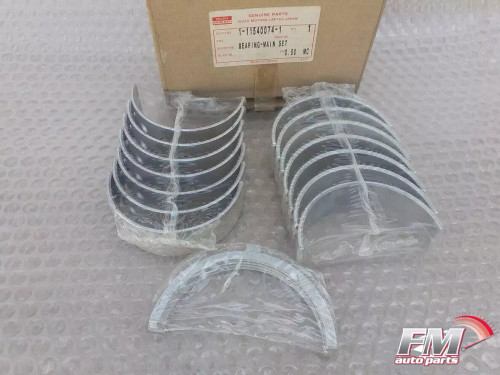 Main Bearings Set Crankshaft fits Isuzu Komatsu Hitachi 6BG1 6BD1 6BB1 +0.50mm 1115400741/50 View Front