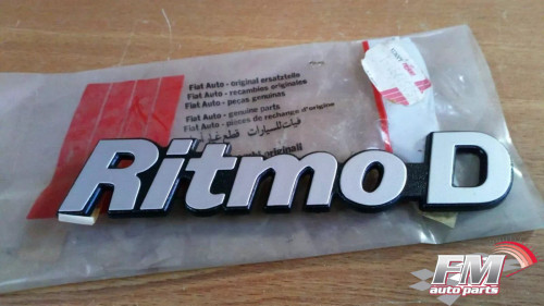 Emblem Ritmo D fits Fiat Ritmo 5952931 Genuine View Front