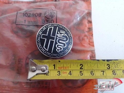 Wheel Center Cap Logo fits Alfa Romeo Alfasud 102908 Genuine View Front