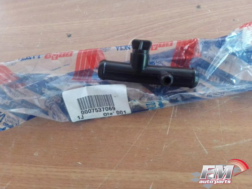 Radiator Cooling Pipe fits Fiat Uno Lancia Y10 7537069 Genuine View Front