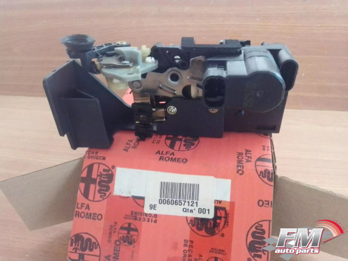 Door Lock Rear Left fits Alfa Romeo 156 60657121 Genuine View Front