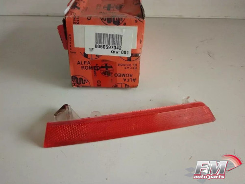 Reflector Rear Bumper Right fits Alfa Romeo 166 60597342 Genuine View Front