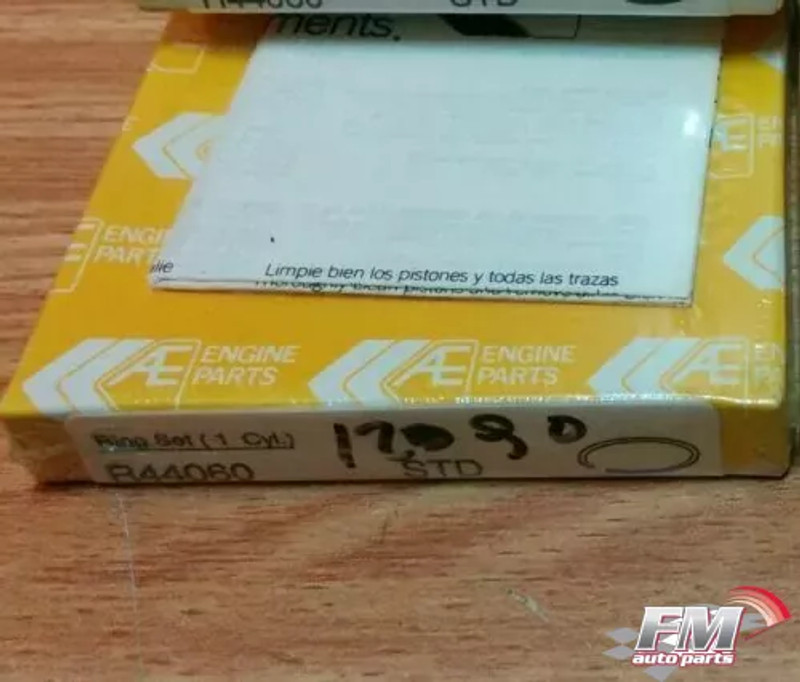 1 Cylinder Piston Rings Set fits Daihatsu 88mm Bore DG Engine 2.5 Taft Delta 12090 View Front