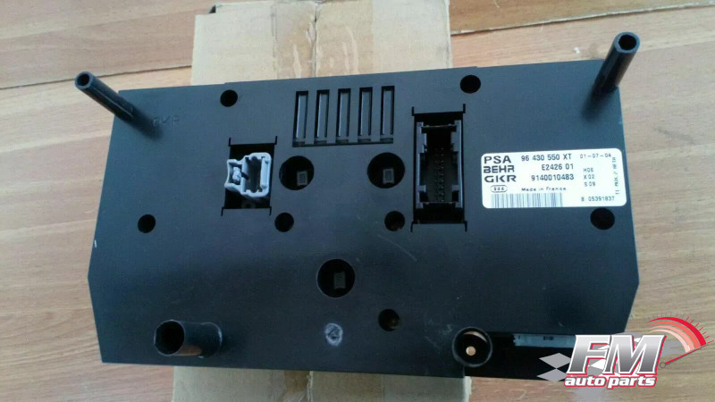 A/C & Heater Control fits Peugeot 206 6451KN Genuine View Rear